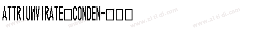 attriumvirate conden字体转换